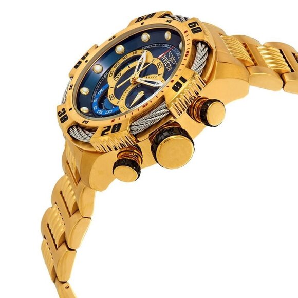 NWT Authentic Invicta Speedway Chronograph Blue Dial Men's Watch - Picture 2 of 3